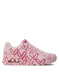 Sneakersy Skechers Uno Spread The Love 155507/LTPK Różowy ze sklepu eobuwie.pl w kategorii Buty sportowe damskie - zdjęcie 182085563