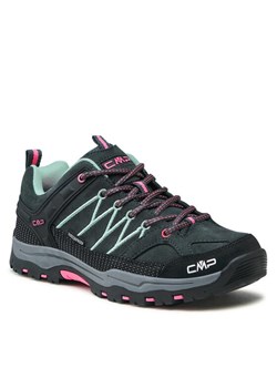 Trekkingi CMP Kids Rigel Mid Trekking Shoe Wp 3Q12944J Turkusowy ze sklepu eobuwie.pl w kategorii Buty trekkingowe dziecięce - zdjęcie 182085683