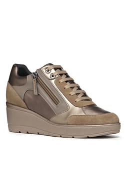 Sneakersy Geox D Ilde D36RAC 0BN22 C6692 Złoty ze sklepu eobuwie.pl w kategorii Buty sportowe damskie - zdjęcie 182085830