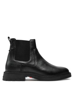 Sztyblety Tommy Hilfiger Chelsea FM0FM05184 Czarny ze sklepu eobuwie.pl w kategorii Buty zimowe męskie - zdjęcie 182085860
