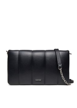 Torebka Calvin Klein Line Quilt Shoulder Bag K60K612787 Czarny ze sklepu eobuwie.pl w kategorii Torebki damskie - zdjęcie 182085881