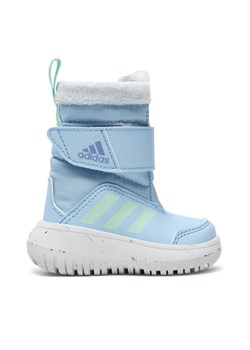 Śniegowce adidas Winterplay I IF1714 Niebieski ze sklepu eobuwie.pl w kategorii Buty zimowe dziecięce - zdjęcie 182085884