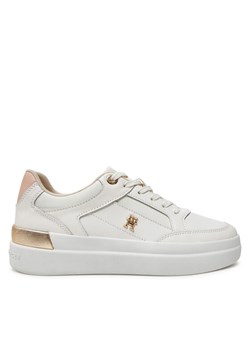 Sneakersy Tommy Hilfiger Lux Hardware Court Sneaker FW0FW07997 Écru ze sklepu eobuwie.pl w kategorii Buty sportowe damskie - zdjęcie 182086063