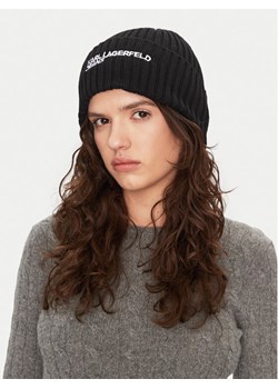 Czapka Karl Lagerfeld Jeans A1W33004 Czarny ze sklepu eobuwie.pl w kategorii Czapki zimowe damskie - zdjęcie 182086232