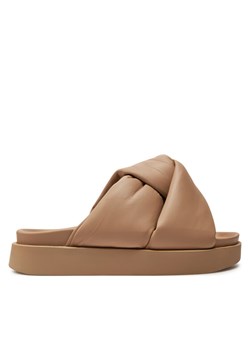 Klapki Inuikii Soft Crossed 70104-140 Beżowy ze sklepu eobuwie.pl w kategorii Klapki damskie - zdjęcie 182086314