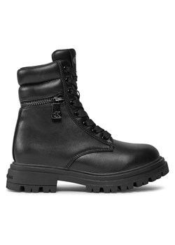 Trapery Calvin Klein Jeans Lace-Up Bootie V3A5-80687-1355 M Czarny ze sklepu eobuwie.pl w kategorii Buty zimowe dziecięce - zdjęcie 182086412