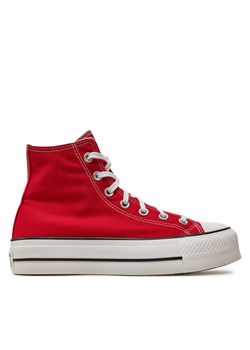 Trampki Converse Chuck Taylor All Star Lift Platform HI A09220C Czerwony ze sklepu eobuwie.pl w kategorii Trampki damskie - zdjęcie 182086502