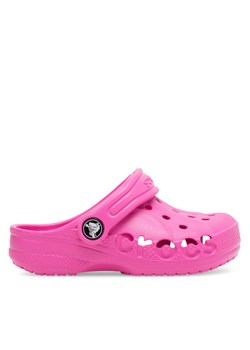 Klapki Crocs BAYA CLOG T 207012-6QQ_ Różowy ze sklepu eobuwie.pl w kategorii Klapki dziecięce - zdjęcie 182086631