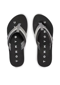 Japonki Tommy Hilfiger Tommy Loves Ny Beach Sandal FW0FW02370 Szary ze sklepu eobuwie.pl w kategorii Klapki damskie - zdjęcie 182086672