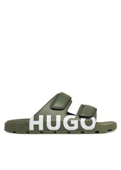 Klapki HUGO Evander 50542042 Zielony - id: 0000304957444 - marki Hugo Boss - 182086674 Klapki HUGO Evander 50542042 Zielony ze sklepu eobuwie.pl w kategorii Klapki męskie - zdjęcie 182086674