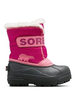 Śniegowce Sorel Snow Commander™ 2114101652 Różowy ze sklepu eobuwie.pl w kategorii Buty zimowe dziecięce - zdjęcie 182086743