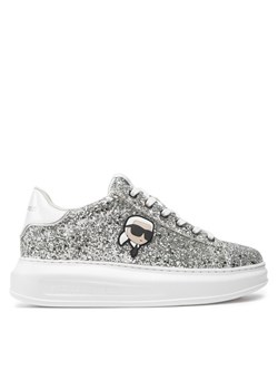 Sneakersy KARL LAGERFELD KL62573N Srebrny ze sklepu eobuwie.pl w kategorii Buty sportowe damskie - zdjęcie 182086873