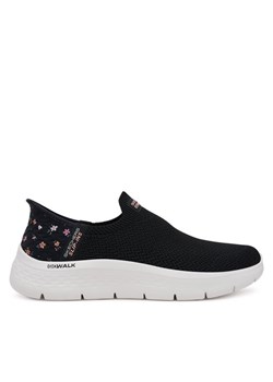 Sneakersy Skechers GOwalk Flex - Sunset Rose 124822/BKPK Czarny ze sklepu eobuwie.pl w kategorii Buty sportowe damskie - zdjęcie 182086963