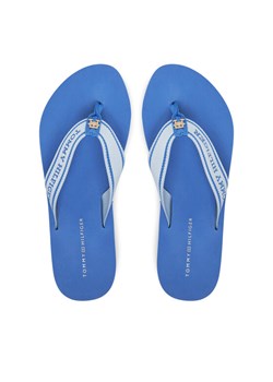 Japonki Tommy Hilfiger Hilfiger Webbing Beach Sandal FW0FW08515 Niebieski ze sklepu eobuwie.pl w kategorii Klapki damskie - zdjęcie 182087221