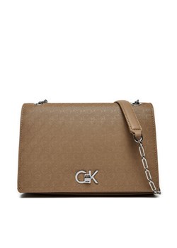 Torebka Calvin Klein Ck Medium Conv Shoulder Bag_Mono K60K613138 Brązowy ze sklepu eobuwie.pl w kategorii Torebki damskie - zdjęcie 182087334