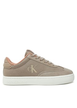 Sneakersy Calvin Klein Jeans Classic Cupsole Low Mix Mg Wn YW0YW01636 Beżowy ze sklepu eobuwie.pl w kategorii Buty sportowe damskie - zdjęcie 182087820