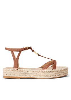 Espadryle Lauren Ralph Lauren Payton 802927966001 Brązowy ze sklepu eobuwie.pl w kategorii Sandały damskie - zdjęcie 182087902