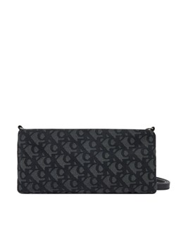 Torebka Calvin Klein Jeans Logo Jacquard Sophie Top Zip LV04K3183G Czarny ze sklepu eobuwie.pl w kategorii Kopertówki - zdjęcie 182088224