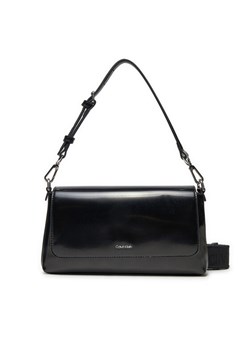 Torebka Calvin Klein Ck Must Conv Shoulder Bag_Shiny K60K612885 Czarny ze sklepu eobuwie.pl w kategorii Torebki damskie - zdjęcie 182088292