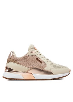 Sneakersy Guess FLTMOX FAL12 Beżowy ze sklepu eobuwie.pl w kategorii Buty sportowe damskie - zdjęcie 182088483