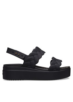 Sandały Crocs Brooklyn Woven Upper LW 209977 Czarny ze sklepu eobuwie.pl w kategorii Sandały damskie - zdjęcie 182088762