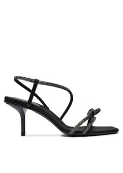 Sandały Max Mara Crystalsandal 2424526411600 Czarny ze sklepu eobuwie.pl w kategorii Sandały damskie - zdjęcie 182088980
