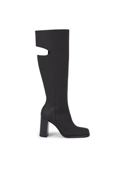 Kozaki Calvin Klein Jeans Long Heel Zip Boot Cut Out Edgy YW0YW01253 Czarny ze sklepu eobuwie.pl w kategorii Kozaki damskie - zdjęcie 182089123