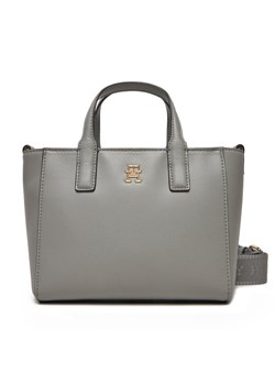 Torebka Tommy Hilfiger AW0AW16907 Szary ze sklepu eobuwie.pl w kategorii Torebki damskie - zdjęcie 182089722