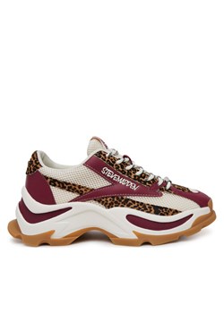 Sneakersy Steve Madden Zoomz-L SM11003503 Bordowy ze sklepu eobuwie.pl w kategorii Buty sportowe damskie - zdjęcie 182090010