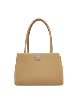 Torebka Tommy Jeans Tjw American Cool Med Tote AW0AW17297 Beżowy ze sklepu eobuwie.pl w kategorii Torebki damskie - zdjęcie 182090264