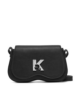 Torebka Karl Lagerfeld Jeans A1W30283 Czarny ze sklepu eobuwie.pl w kategorii Listonoszki - zdjęcie 182090383