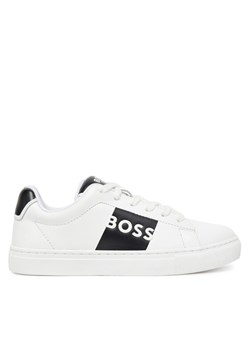 Sneakersy BOSS J51650 M Biały ze sklepu eobuwie.pl w kategorii Buty sportowe dziecięce - zdjęcie 182090733