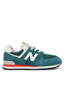 Sneakersy New Balance GC574VPG Zielony ze sklepu eobuwie.pl w kategorii Buty sportowe damskie - zdjęcie 182090884