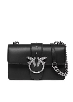 Torebka Pinko Love One Mini Cl AI 23-24 PPR 100059 A0F1 Czarny ze sklepu eobuwie.pl w kategorii Listonoszki - zdjęcie 182091083