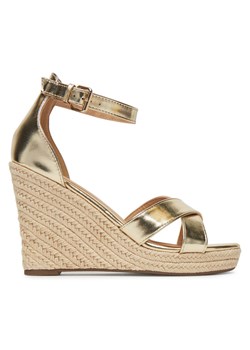 Espadryle ONLY Shoes Onlamelia-18 Pu Foil Wedge 15335554 Złoty ze sklepu eobuwie.pl w kategorii Espadryle damskie - zdjęcie 182091341