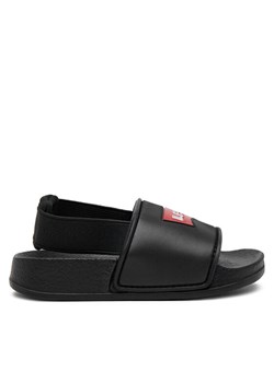 Klapki Levi's® Pool Mini VPOL0188S Czarny ze sklepu eobuwie.pl w kategorii Klapki dziecięce - zdjęcie 182091544
