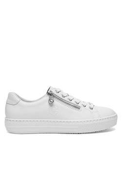 Sneakersy Rieker L59L1-83 Biały ze sklepu eobuwie.pl w kategorii Buty sportowe damskie - zdjęcie 182091730