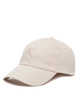Czapka z daszkiem Calvin Klein Jeans Embroidered Monogram Cap LV04K5024G Różowy ze sklepu eobuwie.pl w kategorii Czapki z daszkiem damskie - zdjęcie 182091893