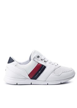 Sneakersy Tommy Hilfiger Lightweight Leather FW0FW04261 Biały ze sklepu eobuwie.pl w kategorii Buty sportowe damskie - zdjęcie 182092273