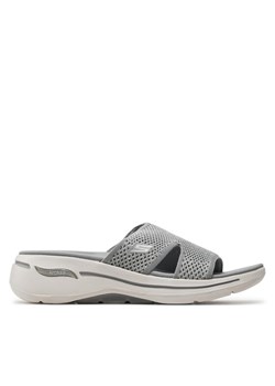 Klapki Skechers Go Walk Arch Fit Sandal-Joyful 140274/GRY Szary ze sklepu eobuwie.pl w kategorii Klapki damskie - zdjęcie 182092632