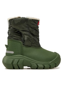 Śniegowce Hunter KFT5001PCT-FXR Khaki ze sklepu eobuwie.pl w kategorii Buty zimowe dziecięce - zdjęcie 182092730