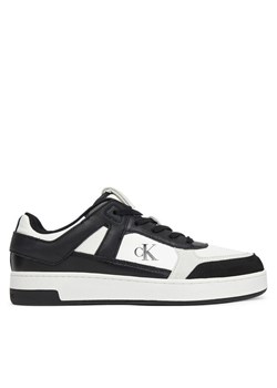 Sneakersy Calvin Klein Jeans Basket Cup Low Laceup Lth Mix YM0YM01308 Biały ze sklepu eobuwie.pl w kategorii Buty sportowe męskie - zdjęcie 182092743