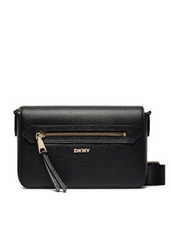 Torebka DKNY Bryant Ave Md Flap C R42E3E21 Czarny ze sklepu eobuwie.pl w kategorii Listonoszki - zdjęcie 182092920