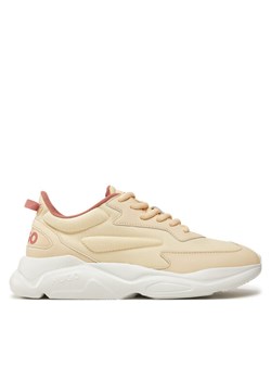Sneakersy HUGO Leon 50536660 Beżowy ze sklepu eobuwie.pl w kategorii Buty sportowe damskie - zdjęcie 182093162