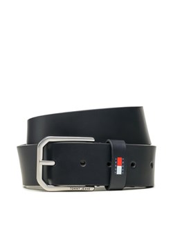 Pasek Męski Tommy Jeans Tjm New Leather 4.0 AM0AM11201 Granatowy ze sklepu eobuwie.pl w kategorii Paski męskie - zdjęcie 182093272
