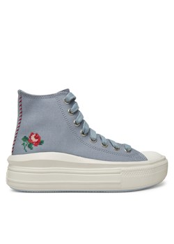 Trampki Converse Chuck Taylor All Star Move Platform Rose A12571C Szary ze sklepu eobuwie.pl w kategorii Trampki damskie - zdjęcie 182093414