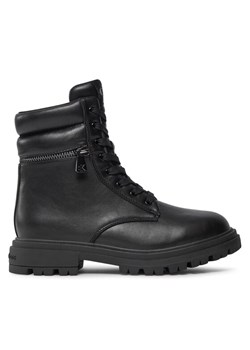 Trapery Calvin Klein Jeans Lace-Up Bootie V3A5-80687-1355 S Czarny ze sklepu eobuwie.pl w kategorii Buty zimowe dziecięce - zdjęcie 182093434
