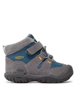 Trekkingi Keen Knotch Chukka 1026739 Szary ze sklepu eobuwie.pl w kategorii Buty zimowe dziecięce - zdjęcie 182093512
