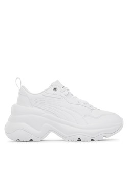 Sneakersy Puma Cilia Wedge 393915 02 Biały ze sklepu eobuwie.pl w kategorii Buty sportowe damskie - zdjęcie 182093701
