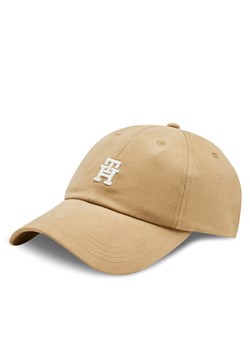 Czapka z daszkiem Tommy Hilfiger Utility Soft Cap AW0AW16363 Brązowy ze sklepu eobuwie.pl w kategorii Czapki z daszkiem damskie - zdjęcie 182093811